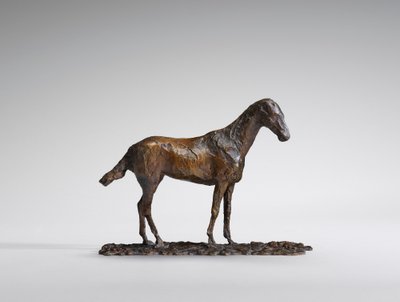 マスタングの研究、1860 年代のオリジナルのワックス、1921 年までに鋳造。 作： Edgar Degas