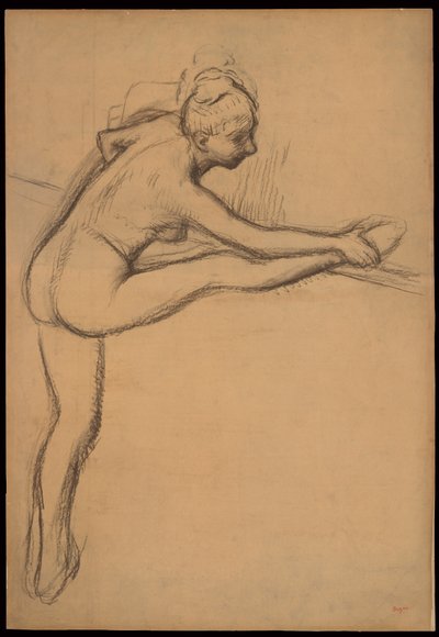 Studie eines Aktes (Tänzerin an der Barre) 作： エドガー・ドガ