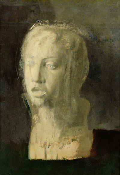 若い歌手の頭の研究、デッラロッビア後、1856-58年 作： Edgar Degas