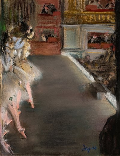 古いオペラのダンサー。 1877年頃 作： Edgar Degas