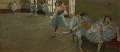 エクササイズルームのダンサー。 1880年頃 作： Edgar Degas