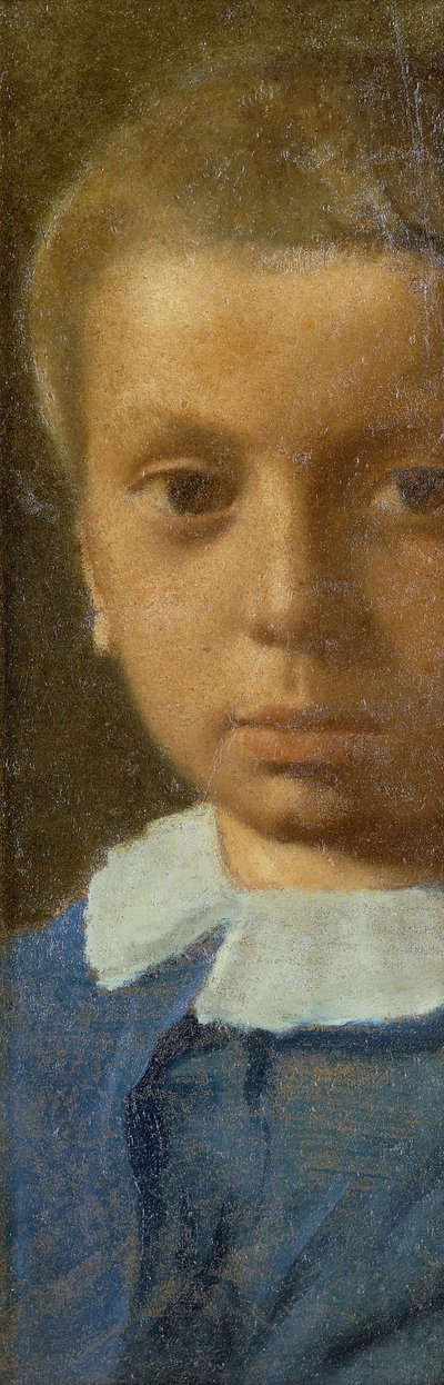 青の子;青の中の子供、1853-54年頃 作： Edgar Degas