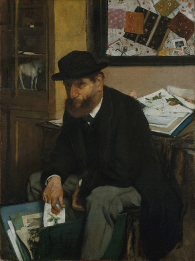 版画のコレクター、1866 作： Edgar Degas