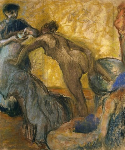 ホットチョコレートのカップ、1900-5 作： Edgar Degas
