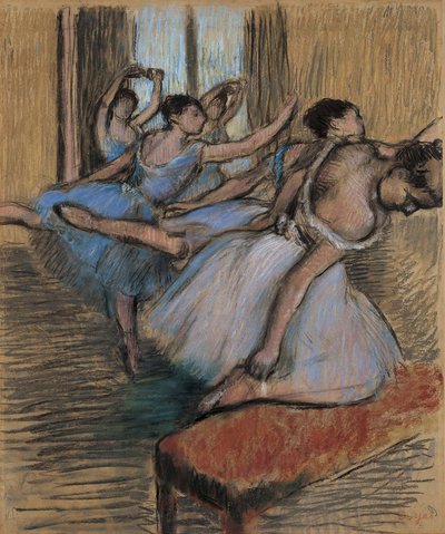 ダンサー、1900年頃（紙にパステルと木炭） 作： Edgar Degas