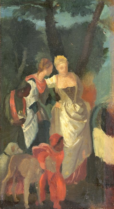 モーセの発見、ヴェロネーゼによる絵画の後、1860年代後半 作： Edgar Degas