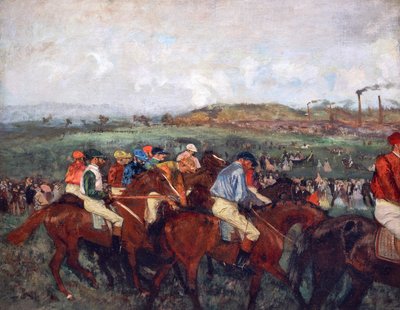 スタート前の紳士レース 作： Edgar Degas