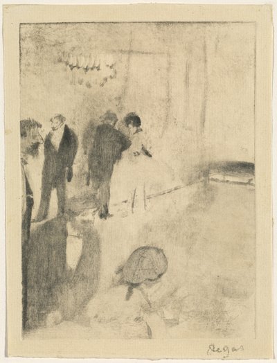 グリーンルーム、c。 18761877。 作： Edgar Degas