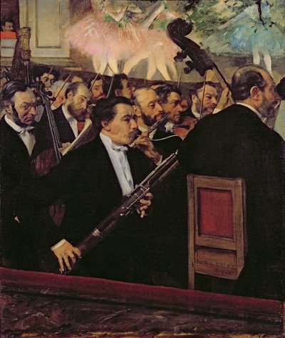 オペラオーケストラ、1870年頃（キャンバスに油彩） 作： Edgar Degas