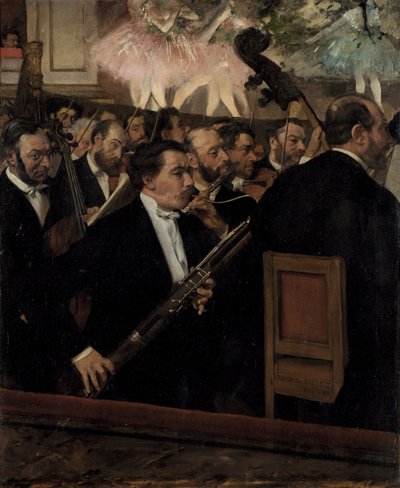 オペラ座のオーケストラc。 1870 作： Edgar Degas
