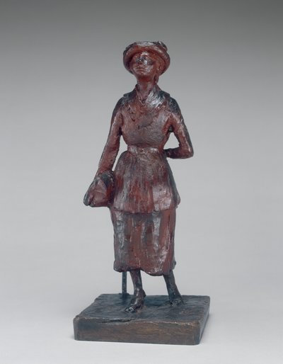 通りを歩く女子高生の女性、c。 18801881。 作： Edgar Degas