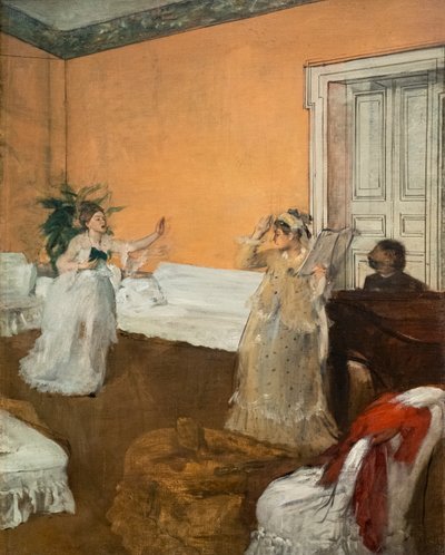 曲のリピート。1869年頃油彩・キャンバス 作： Edgar Degas