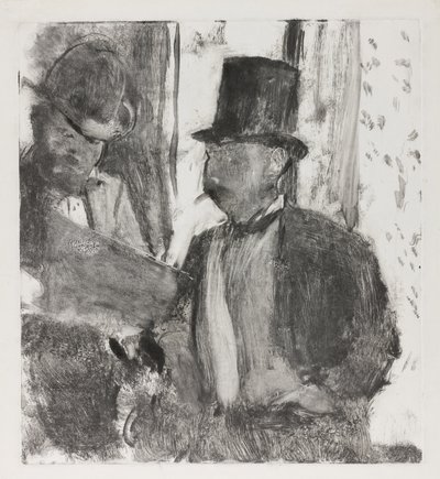 二人の愛好家、1880年頃 作： Edgar Degas