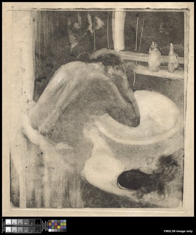 洗面台、1880〜85年頃 作： Edgar Degas