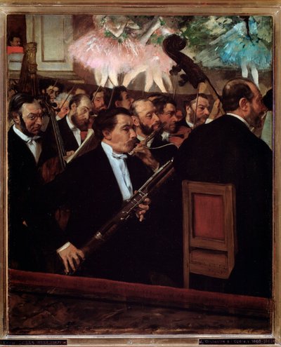 パリのオペラ座のオーケストラ 作： Edgar Degas