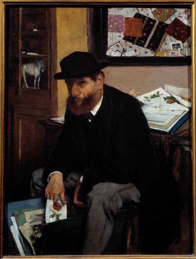 プリント愛好家 作： Edgar Degas