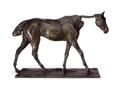 サラブレッド種の馬、ウォーキング;サラブレッド種の馬の行進 作： Edgar Degas