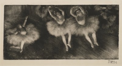 3人のバレエダンサー、1878年頃 作： Edgar Degas