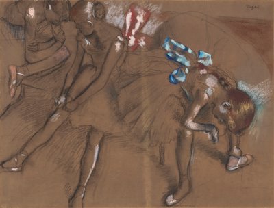 休む3人のダンサー、1880年頃 作： Edgar Degas