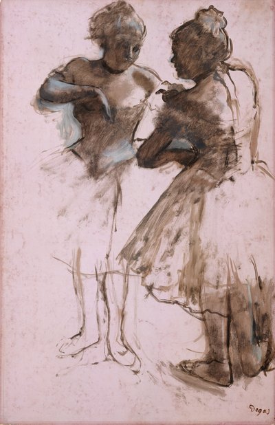 2人のダンサー、1873年。 作： Edgar Degas
