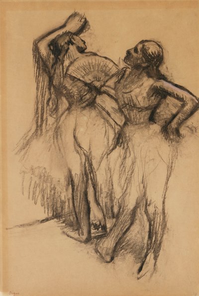 二人のダンサー、1888 作： Edgar Degas