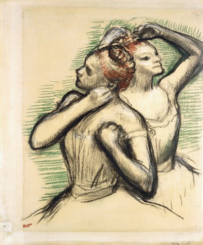 2人のダンサー、1897年頃 作： Edgar Degas