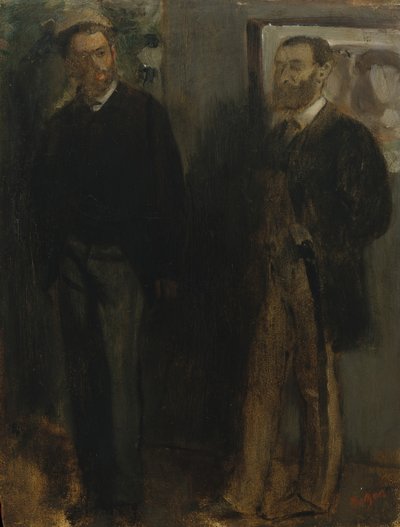 二人の男1865-69。 作： Edgar Degas