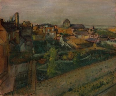 サンヴァレリーシュルソンムの眺め、1896年-98年。 作： Edgar Degas