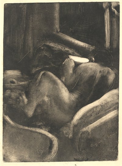 リセウスを読む女性、c。 1885年。 作： Edgar Degas