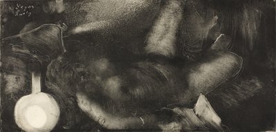 ベッドに横たわる女、1885年 作： Edgar Degas