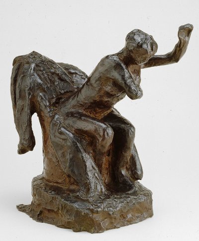 肘掛け椅子に座る女性、モデル c. 1903 キャスト 191921。 作： Edgar Degas