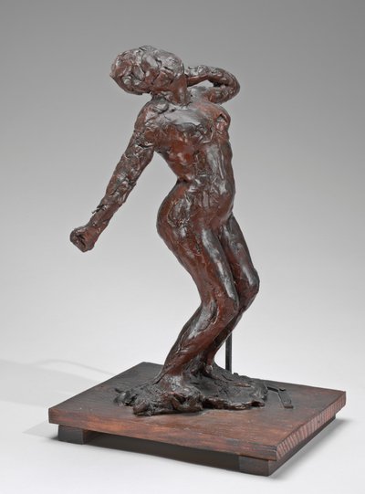 女性のストレッチ、c。 18961911. 作： Edgar Degas