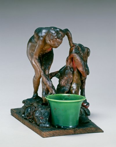 左足を洗う女性、c. 1890年代。 作： Edgar Degas