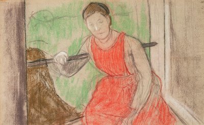 窓辺の女 作： Edgar Degas