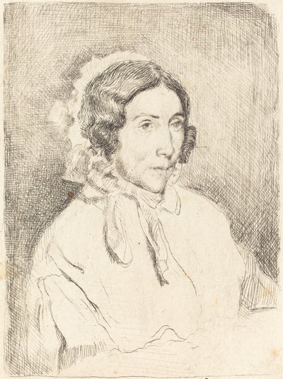 フリルキャップの女 (Dame agée) 作： Edgar Degas