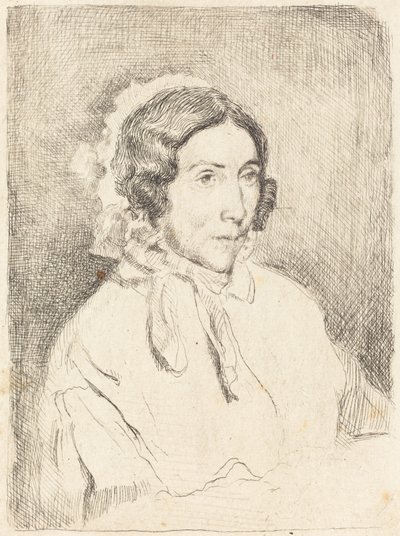 フリルキャップの女 (Dame agée) 作： Edgar Degas