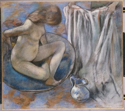 たらいの女、1884 作： Edgar Degas
