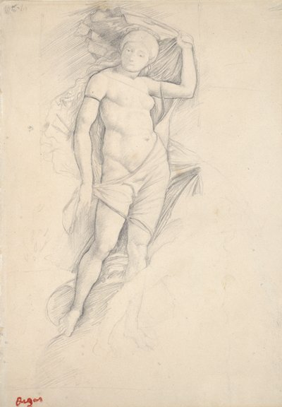 ケンタウロスの習作、右下、19 世紀後半 作： Edgar Degas