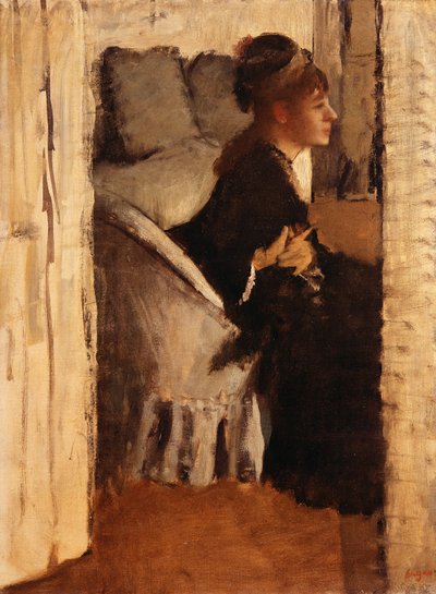 手袋をかぶる女 作： Edgar Degas