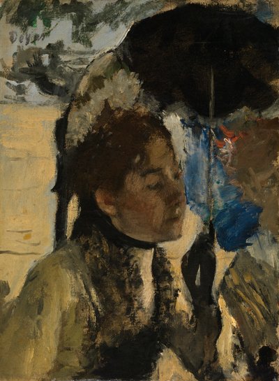 日傘をさす女 1880年頃 油彩・カンヴァス 作： Edgar Degas