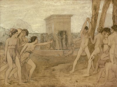 少年たちに挑む若きスパルタ少女たち 作： Edgar Degas
