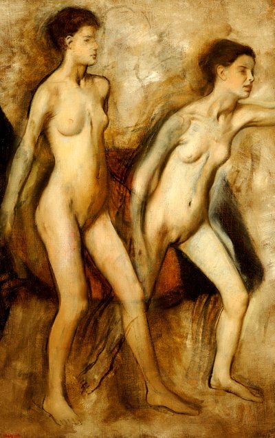 少年を挑発するスパルタ少女 作： Edgar Degas