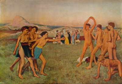 若いスパルタン運動、c1860、1932 作： Edgar Degas