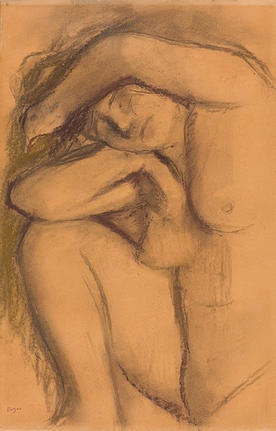 ヌード研究（Aktsudie）。 UM 1888-92 作： Edgar Degas