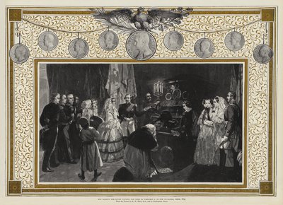 1855年、パリのアンヴァリッドにあるナポレオン1世の墓を訪れた女王陛下 作： Edgar Melville Ward