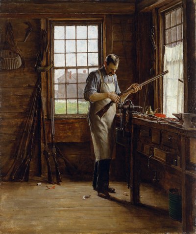 ガンスミスショップ、c.1890-95 作： Edgar Melville Ward