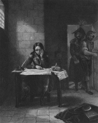 ニース刑務所のナポレオン、1794 作： Edgar Melville after Ward