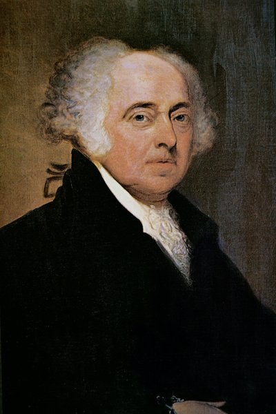 ジョン・アダムス大統領（1735-1826）（カラーリトグラフ 作： Edgar Parker