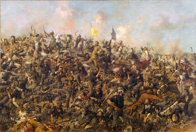 カスターズラストスタンド、エドガーサミュエルパクソン作、1899年 作： Edgar Samuel Paxson