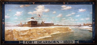 ディアーボーン砦-1803、1903 作： Edgar Spier Cameron